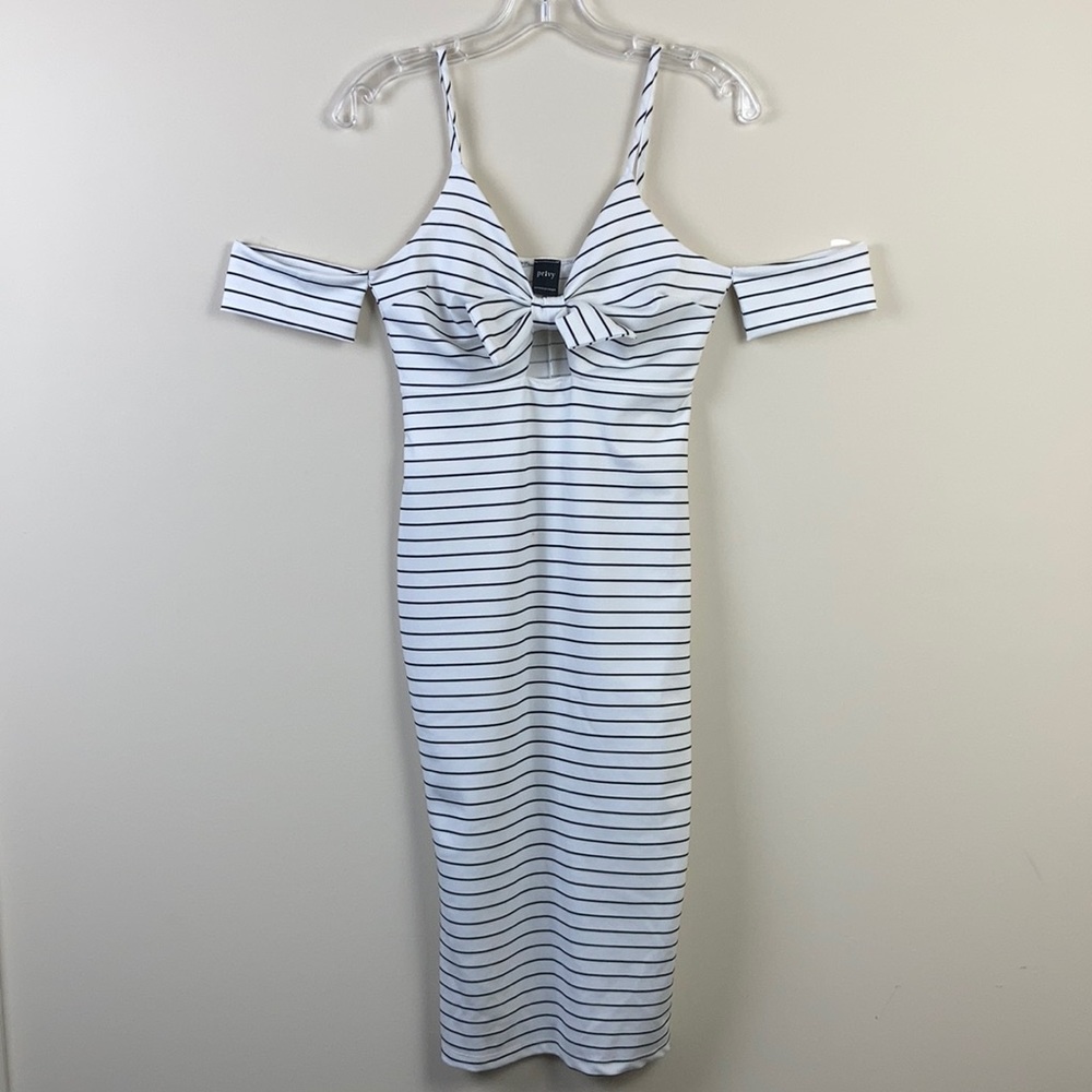 Striped Cut-out Dress